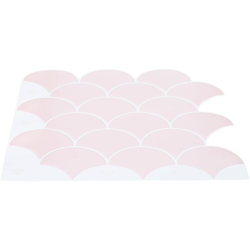  Pločica riblje ljuske 10 pcs Svijetlo ružičasta 30 x 30 cm Slike