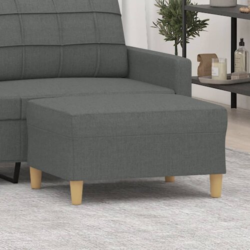  The Living Store Stolček za noge temno siv 70x55x41 cm blago - Stolček Za Noge, (21454963) Slike