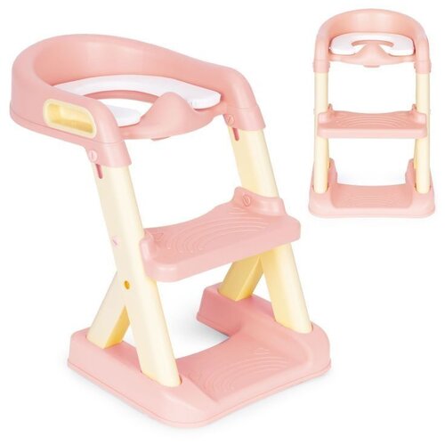 ECO TOYS adapter za wc šolju za decu sa stepenikom pink Slike