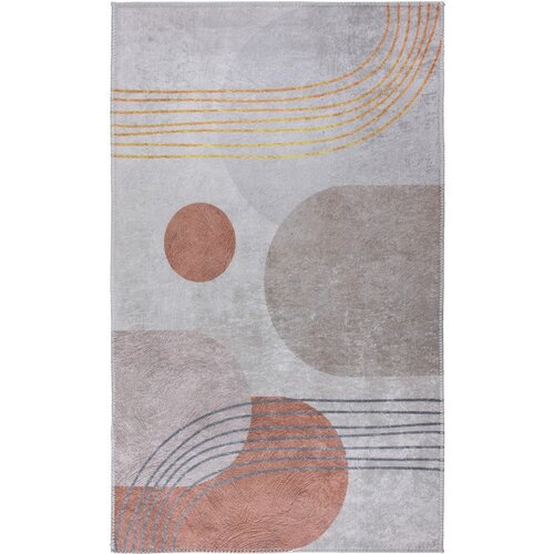 Vitaus Oranžna/kremno bela pralna preproga 120x160 cm &amp;ndash; Slike