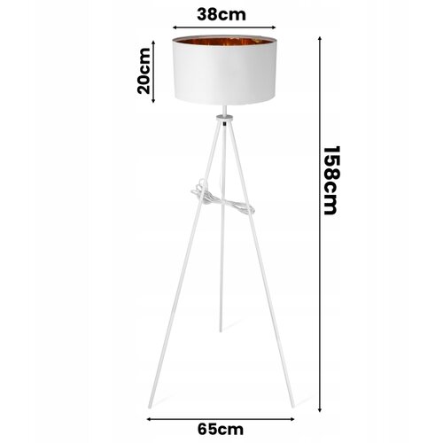  Stojeća lampa 1xE27/40W/230V bela Slike