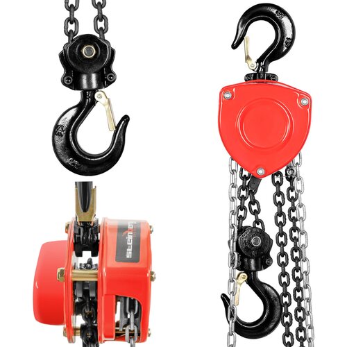 Steinberg Systems Heavy-Duty Manual Chain Hoist 2000 kg with 6 m Lifting Height, (21740300) Cene