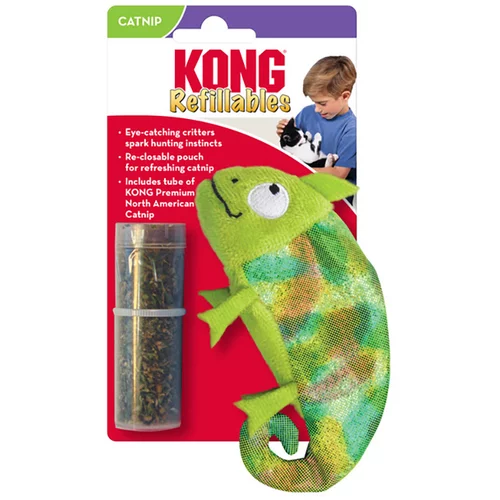 Kong Refillables kameleon mačja igrača - 1 kos