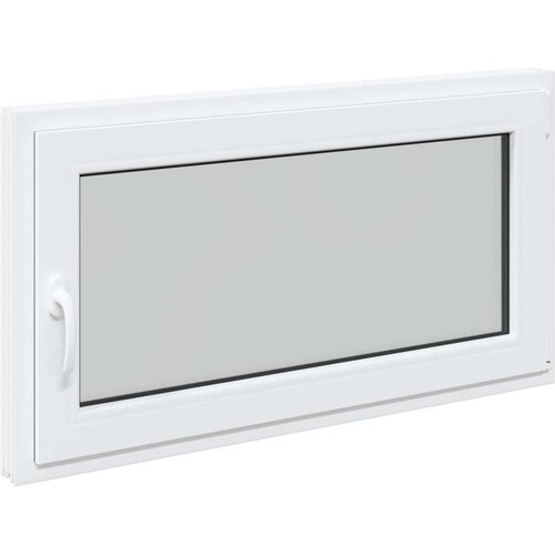  Prozor za podrum RISOR Bijeli 110 x 50 cm PVC i staklo - Bijeli 110 x 50 cm (trostruki sloj) Naginjanje i okretanje desno Slike