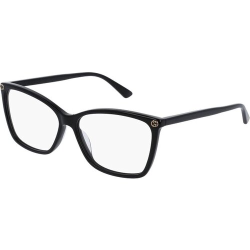 Gucci GG0025O 001 M (56) Črna/Kristalna Slike