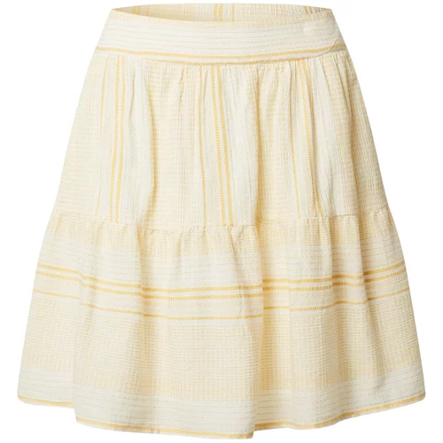 Vero_Moda Suknja 'HAZEL' žuta / bijela