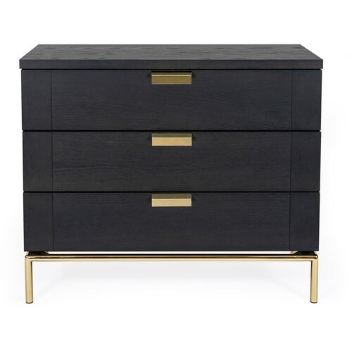 Woodman crna komoda Pimlico, 75 x 91 cm Cijene