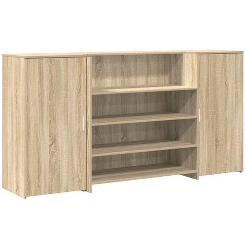 Maison Chic Sprejemna miza - Računalniška miza - pisarniška miza sonoma hrast 200x50x103,5 cm inženirski les, (21785703) Cene