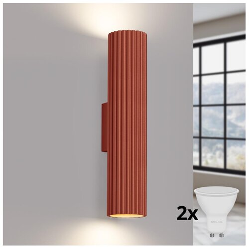  Brilagi - LED zidno svetlo CRESTO 2xGU10/10W/230V 30 cm crvena Cene