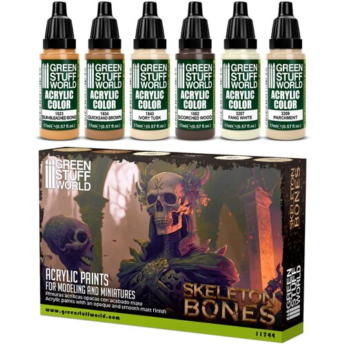 Green Stuff World Paint Set - Bones | Set Akrilnih Boja x6 Cene