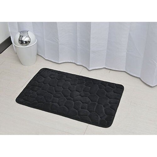 Tendance podloga za kupaonu 50 x 80 cm memorijska pjena, crna pebble Cene