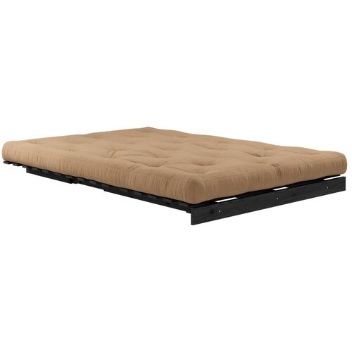 Karup Design Rjava raztegljiva sedežna garnitura 140 cm Roots Black Night &amp;ndash; Slike