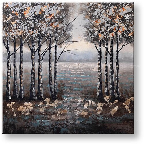  Naslikana slika na platnu drevesa 1-delna 70x70 cm CFAZH5186E1 () Slike