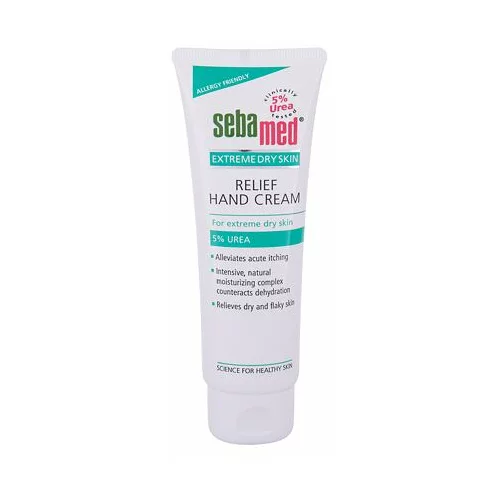 Sebamed extreme dry skin relief hand cream 5% urea obnavljajuća krema za vrlo suhe ruke 75 ml