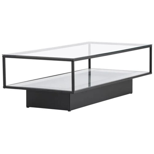Furniture Fashion Maglehem klub stolić 130 &amp;times; 60 cm, crni Slike