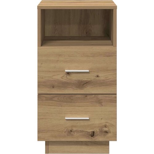 vidaXL Nočna omarica z 2 predaloma artisan hrast 36x36x68 cm Cene
