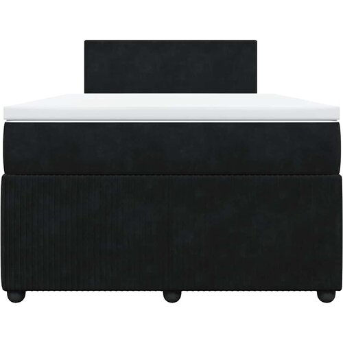  Krevet box spring s madracem crni 120 x 190 cm bar&amp;scaron;unasti Slike