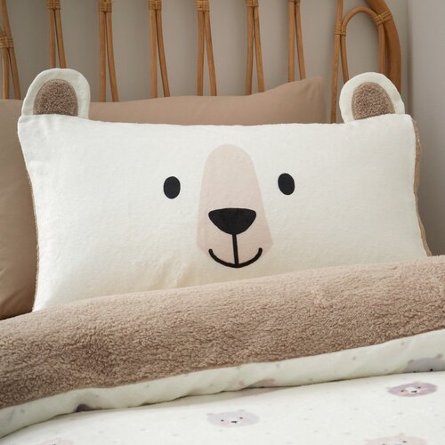 Catherine Lansfield Rjava/kremno bela otro&amp;scaron;ka posteljnina za zakonsko posteljo iz mikropli&amp;scaron;a 200x200 cm Cosy Bear &amp;ndash; Slike