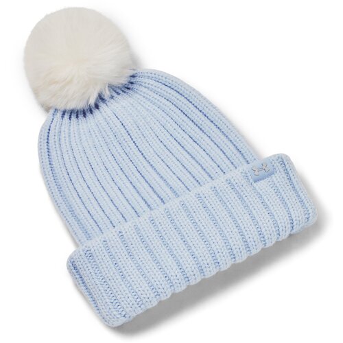 Under Armour W Halftime Pom Beanie-BLU Slike