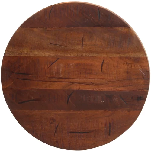vidaXL Mizna plošča Ø 50x2,5 cm okrogla trden predelan les