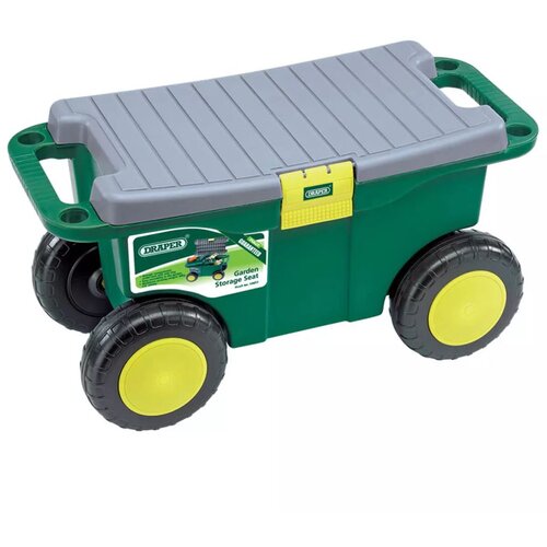 Draper Tools Voziček za vrtno orodje in sedež 56x27,2x30,4 cm zelen Cene