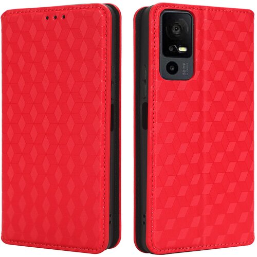 INORCO Denarnica Shell za TCL 40 XL PU usnjena torbica za telefon z vtisnjenim rombom in preklopnim stojalom, (22035823) Slike