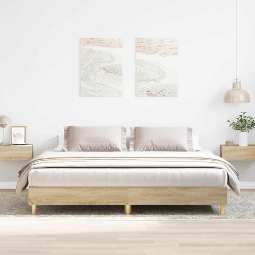 VidaXL Okvir kreveta bez madraca 200x200 cm od konstruiranog drva Slike