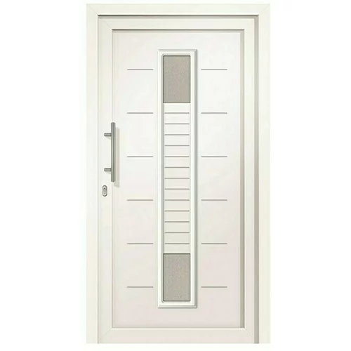 RORO PVC ulazna vrata (D x Š x V: 70 x 1.000 x 2.100 mm, DIN lijevo, Bijele boje)