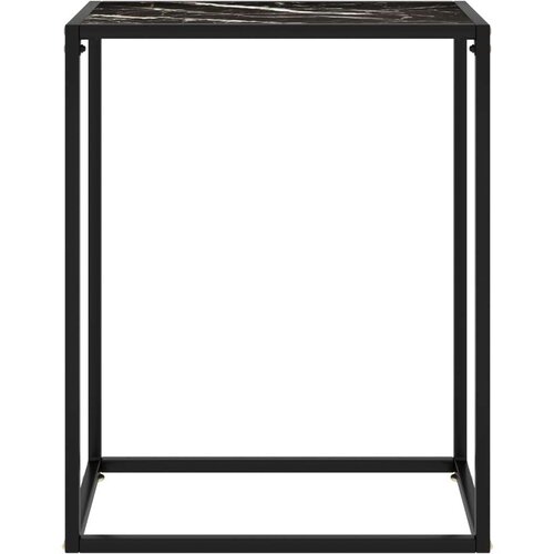 VidaXL konzolni stol crni 60 x 35 x 75 cm od kaljenog stakla Slike