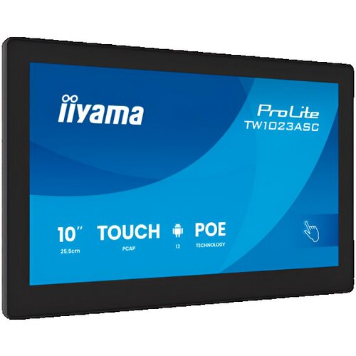 Iiyama TW1023ASC-B3P 10,1" Panel-PC with Android 13+GMS, SOC uad-core RK3568 4GB, Storage 32GB, PCAP 10-Points Touch, 280x800, IPS panel, Speakers Cene