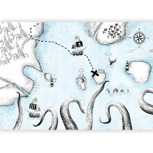  Foto tapeta - Treasure Map 150x105 Vodootporna Cijene