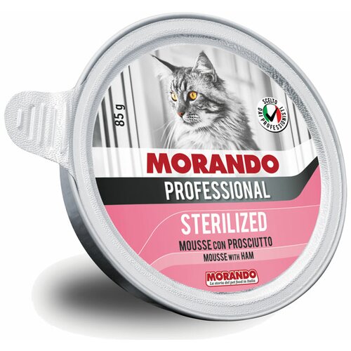 Morando hrana za mačke adult sterilised - šunka 85g Slike