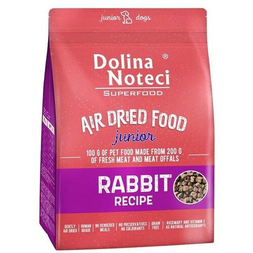 DOLINA Noteci Superfood Dog Junior Sušena Zečetina (bez dodate piletine) 1kg Cene