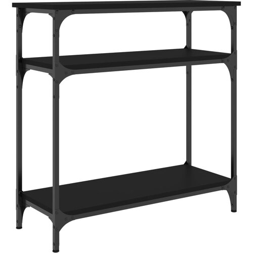 Maison Chic konzolna miza - miza ob steni črna 75x29x75 cm inženirski les, (21786080) Cene