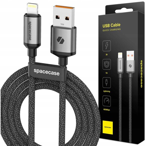 Spacecase USB-C KABEL ZA LIGHTNING 1M 3A ZA IPHONE 11 12 13 14, (21980649) Cene