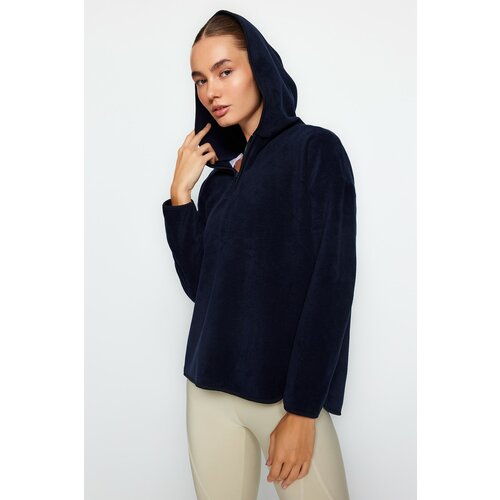 Trendyol Sweatshirt - Dark blue - Oversize Cene