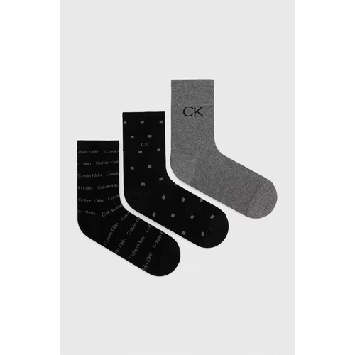 Calvin Klein Čarape 4-pack za muškarce, boja: crna