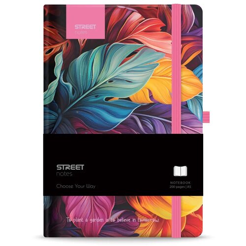 Blok notes z elastiko flowers petal a5 tp črtan 96l PROMOCIJA Cene