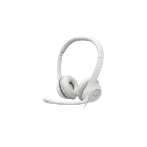  Slušalice sa mikrofonom, Logitech H390, USB, Noise-canceling Rotating microphone, Off-White, 981-001286 Cijene
