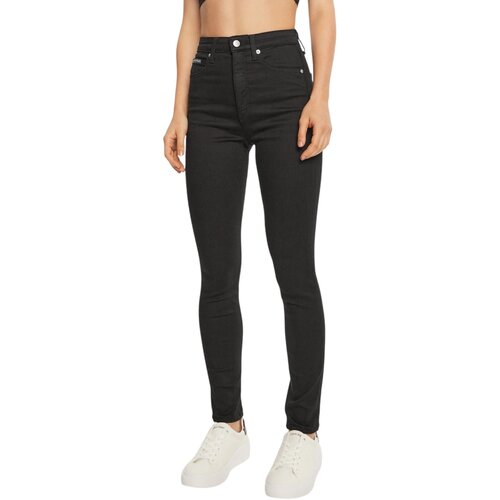 Calvin Klein Jeans HIGH RISE SKINNY J20J224013 Crna Cijene