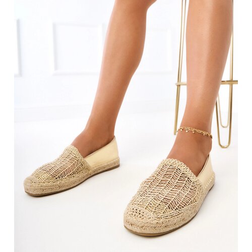 Gemre Golden lace platform espadrilles Plevis Cijene