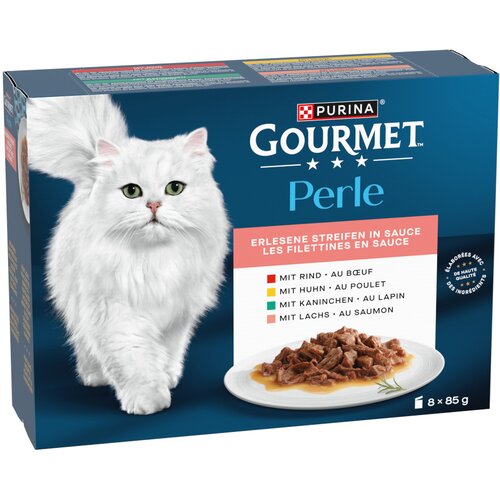  + 1 gratis! 5 x Gourmet Perle - Mega pakiranje: Odabrane trakice u umaku 5 x (8 x 85 g) Cijene