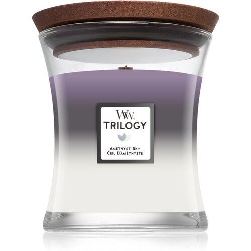 WoodWick Trilogy Amethyst Sky dišeča svečka 275 g unisex Cene