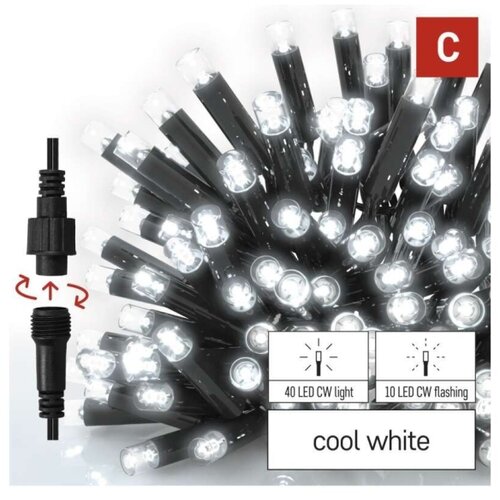  LED spoljna girlanda 50xLED/3x0,4m IP44 hladna bela Slike