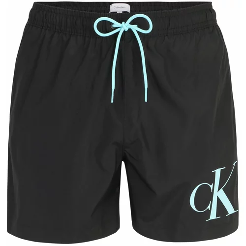 Calvin Klein Swimwear Kratke kopalne hlače meta / črna