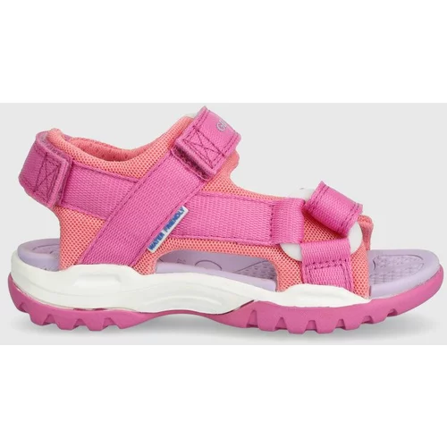 Geox Otroški sandali roza barva
