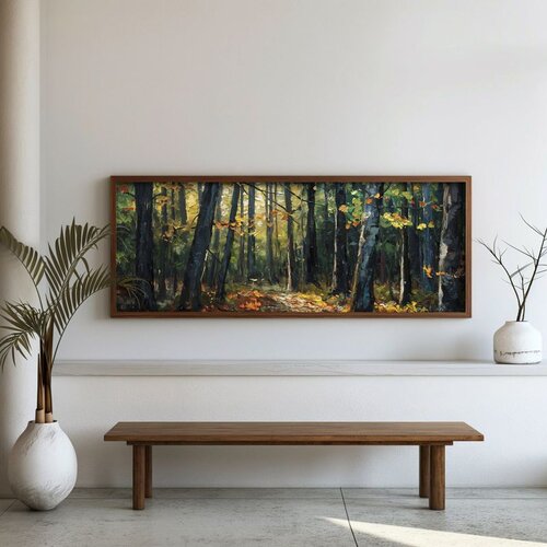 WALLXPERT FAH077-150 Multicolor Decorative Framed MDF Painting Cene