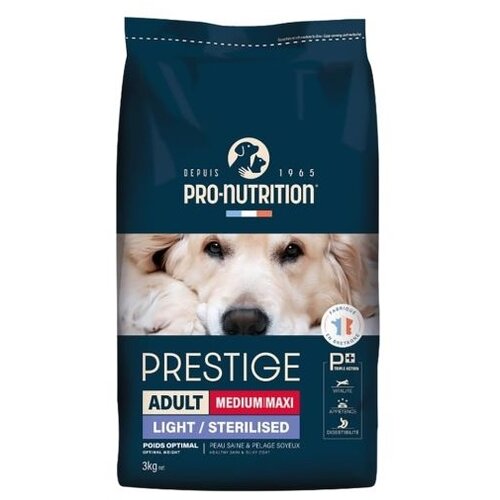 Pro Nutrition prestige Dog hrana za pse - Medium/Maxi Light Sterilised 15kg Slike