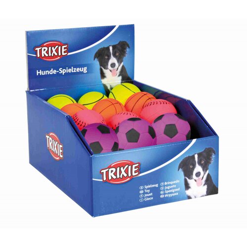 Trixie dog neon lopta guma 6cm Slike
