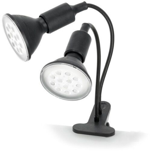 Fleksibilna stona lampa sa klipsom za gajenje biljaka PLANTY 2xE27/30W/230V crna Slike